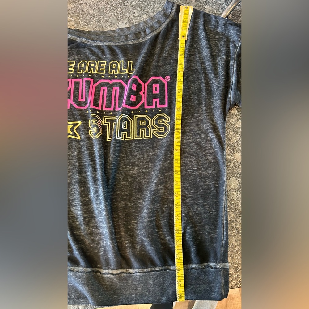 Zumba Stars Off the Shoulder Pullover - Picture 5 of 6